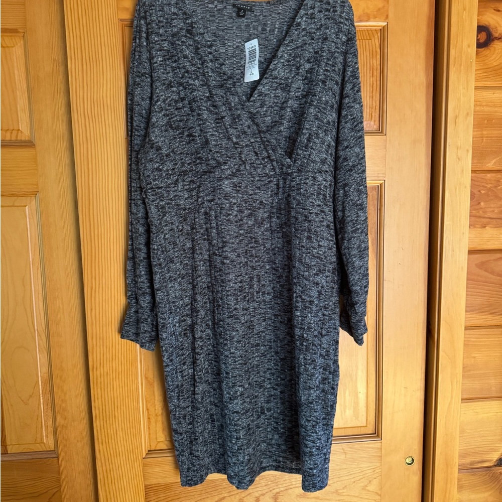 Torrid Charcoal Long Sleeve Dress